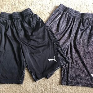 2 pairs boys puma shorts
